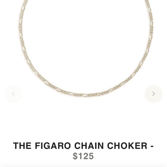 The M Jewelers Gold Figaro Chain Choker - Picture 3 of 7
